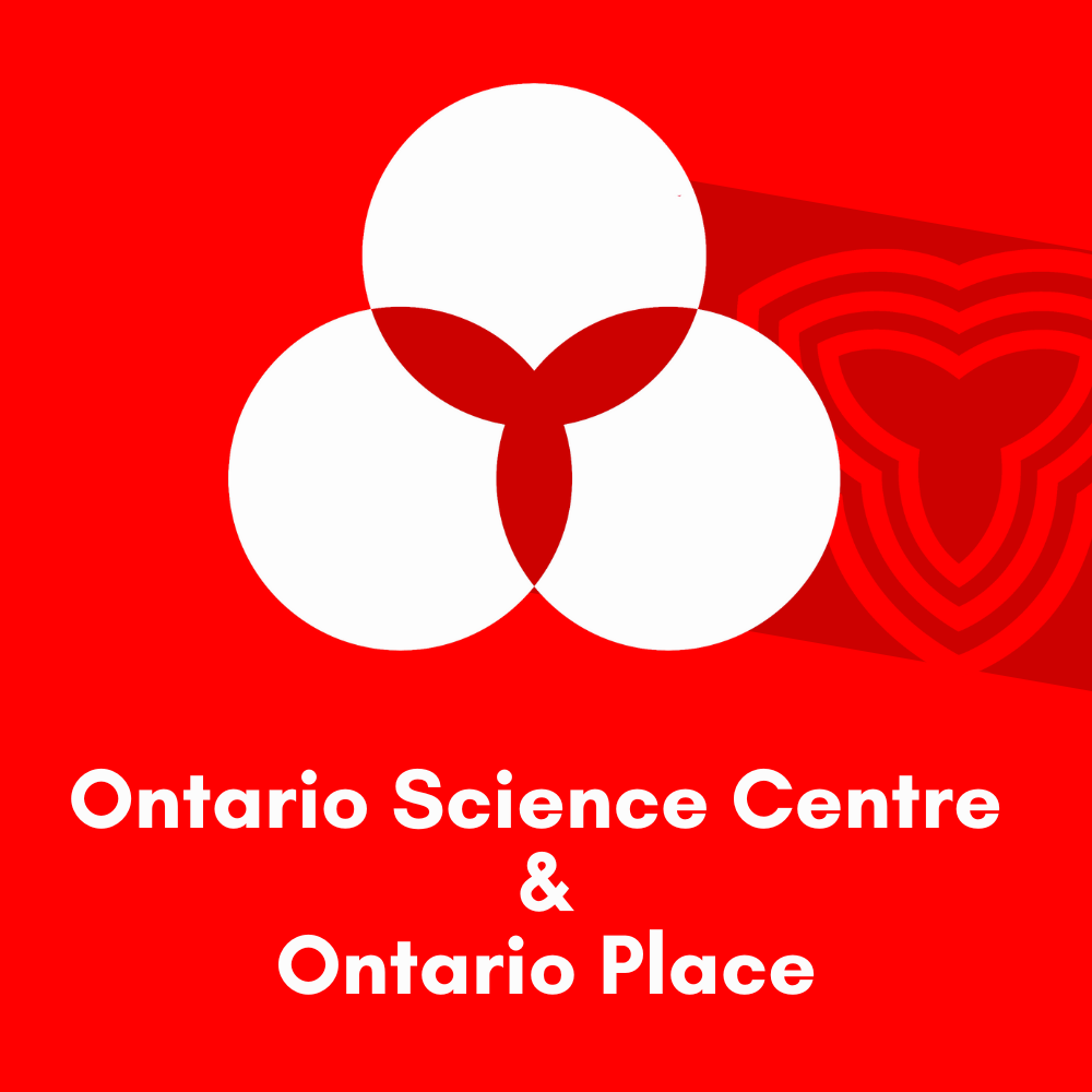 Ontario Science Centre Logo with A Ontario Place Shadow